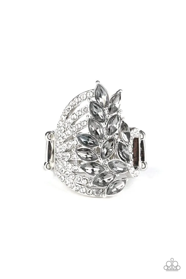 Paparazzi Ring ~ Clear-Cut Cascade - Silver