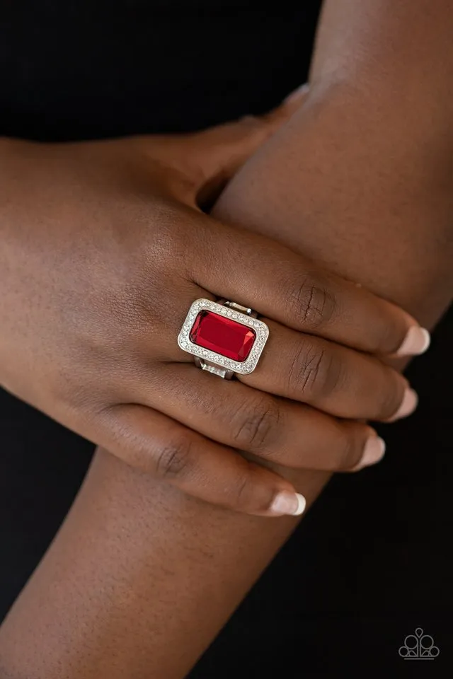 Paparazzi Ring ~ Crown Jewel Jubilee - Red