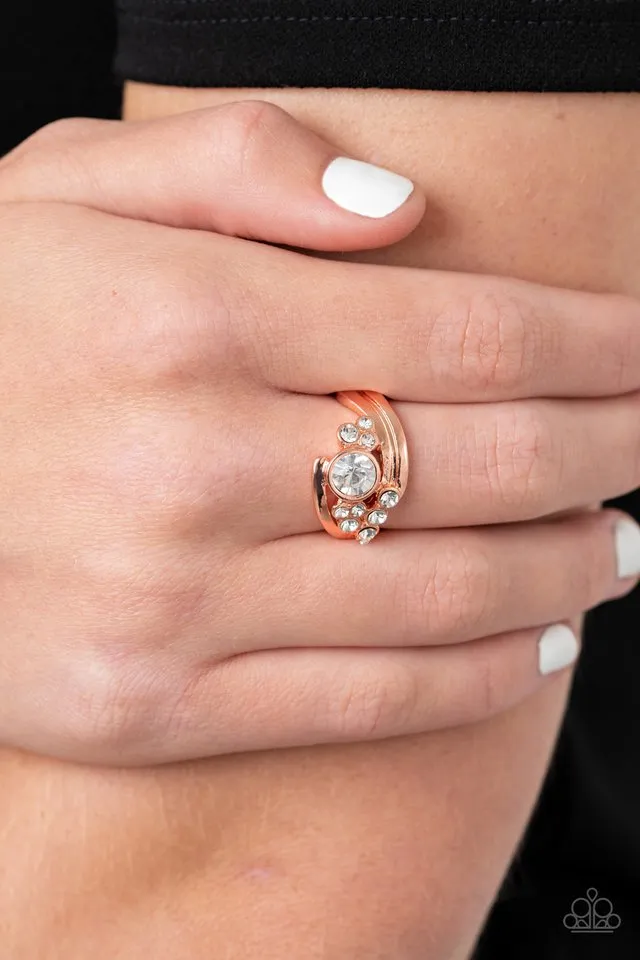 Paparazzi Ring ~ GLOW a Fuse - Copper