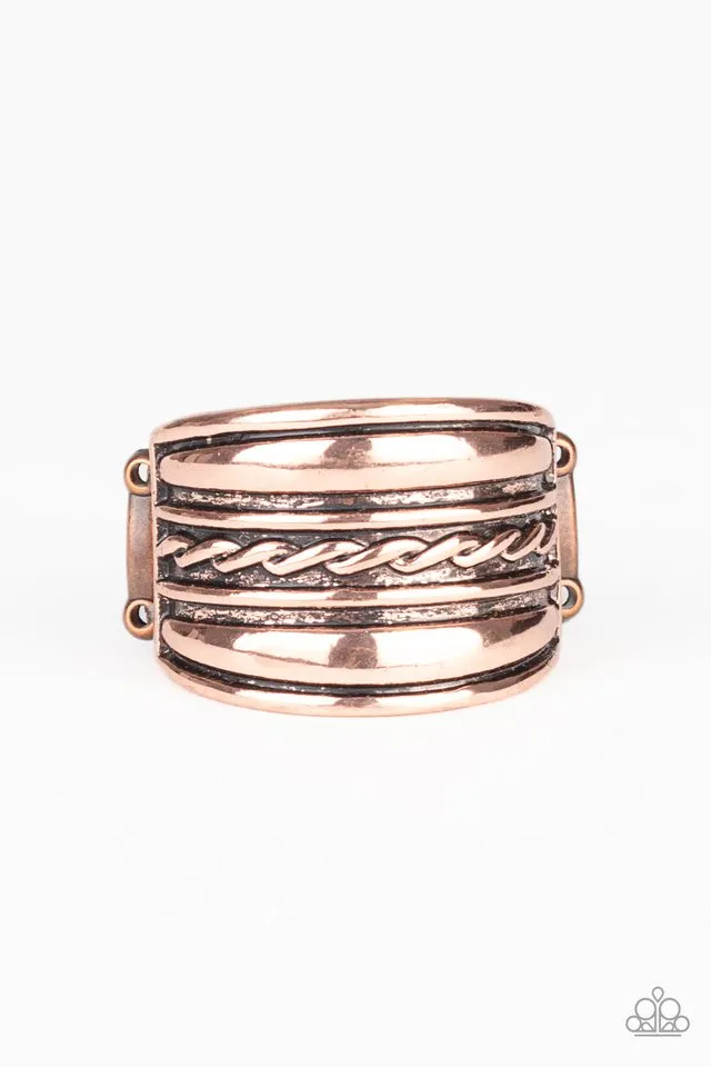 Paparazzi Ring ~ Let It LAYER - Copper