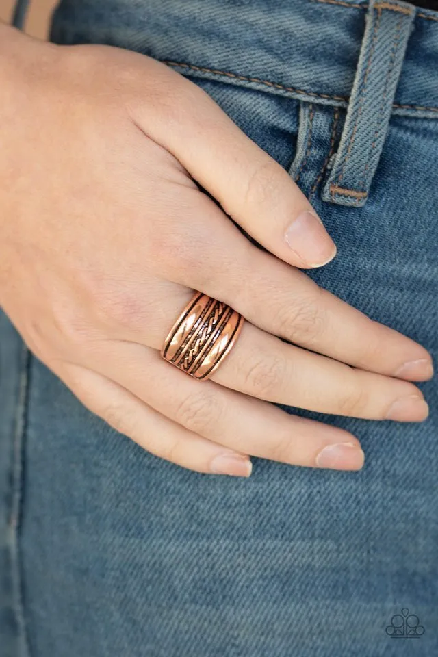 Paparazzi Ring ~ Let It LAYER - Copper