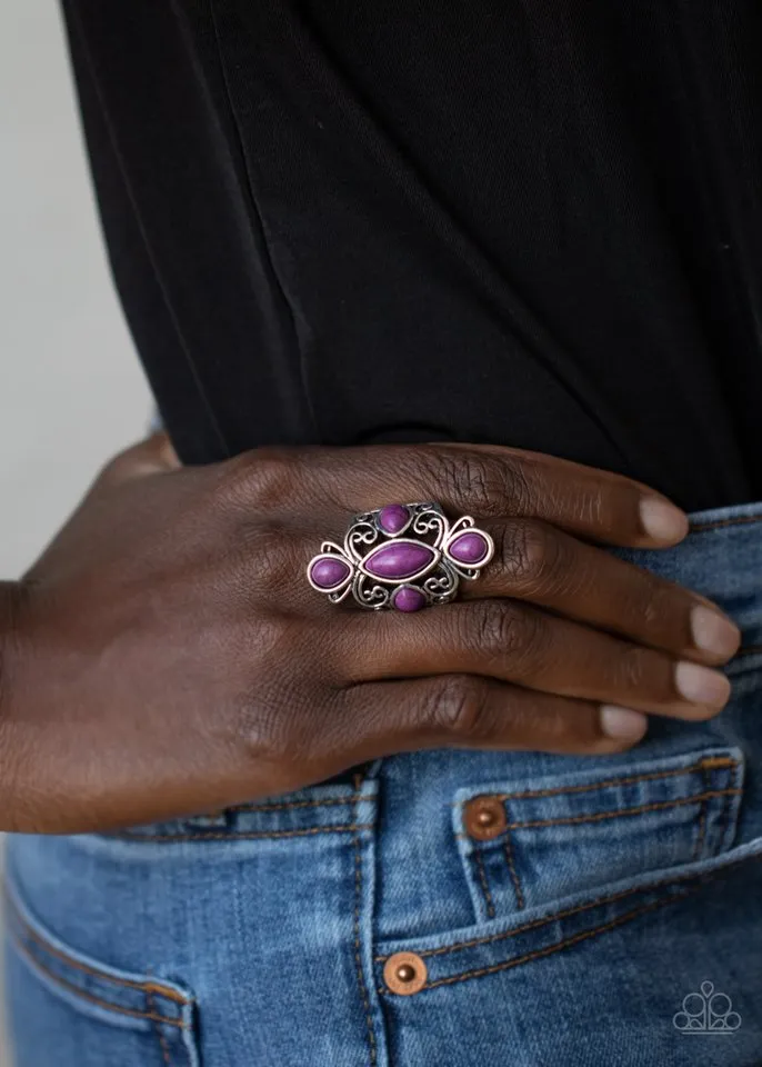 Paparazzi Ring ~ Sahara Sweetheart - Purple