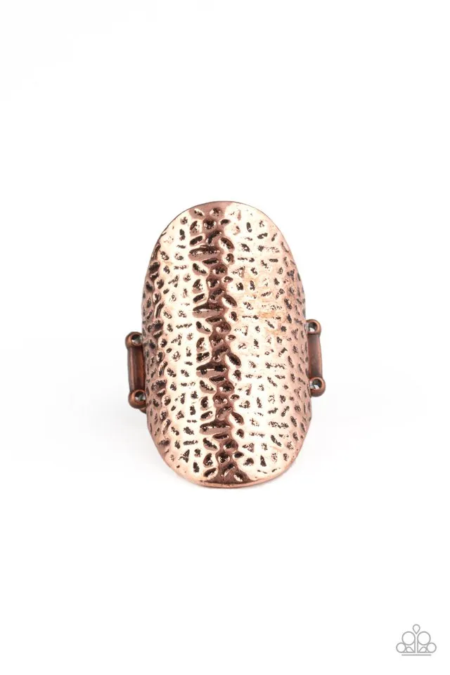 Paparazzi Ring ~ Urban Glyphs - Copper