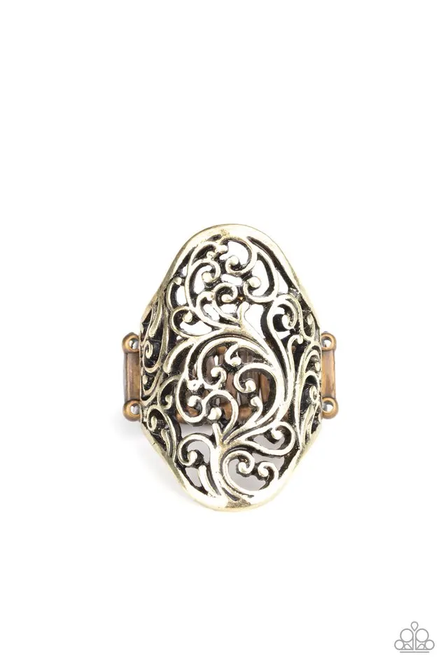 Paparazzi Ring ~ Vine Vibe - Brass