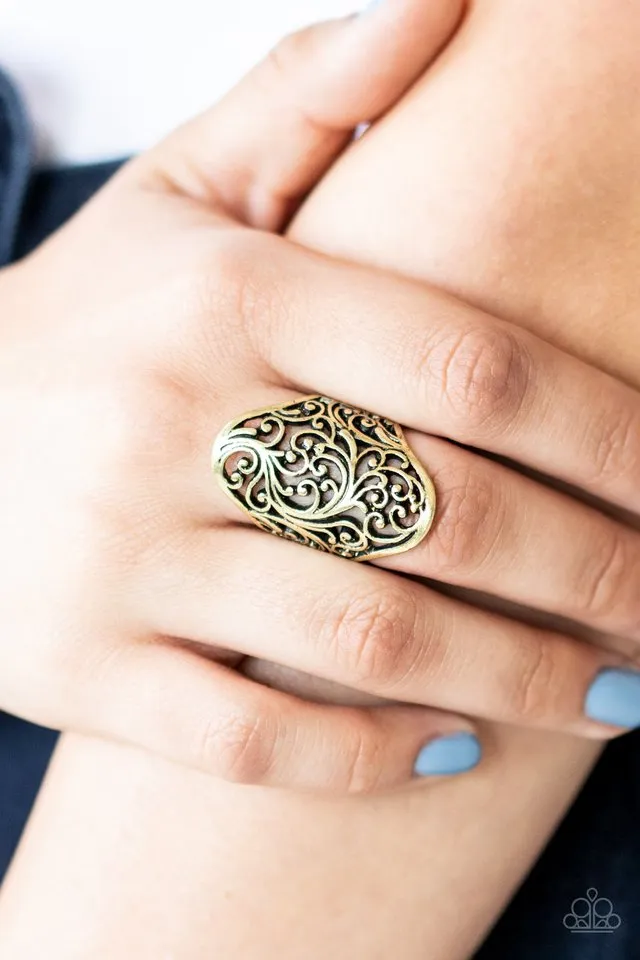 Paparazzi Ring ~ Vine Vibe - Brass