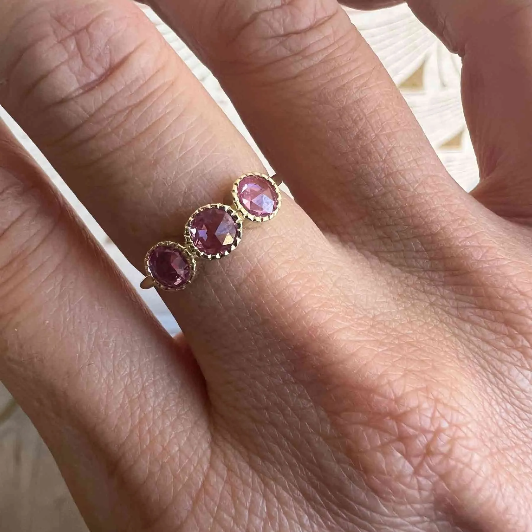 Pink Sapphire Aria Ring