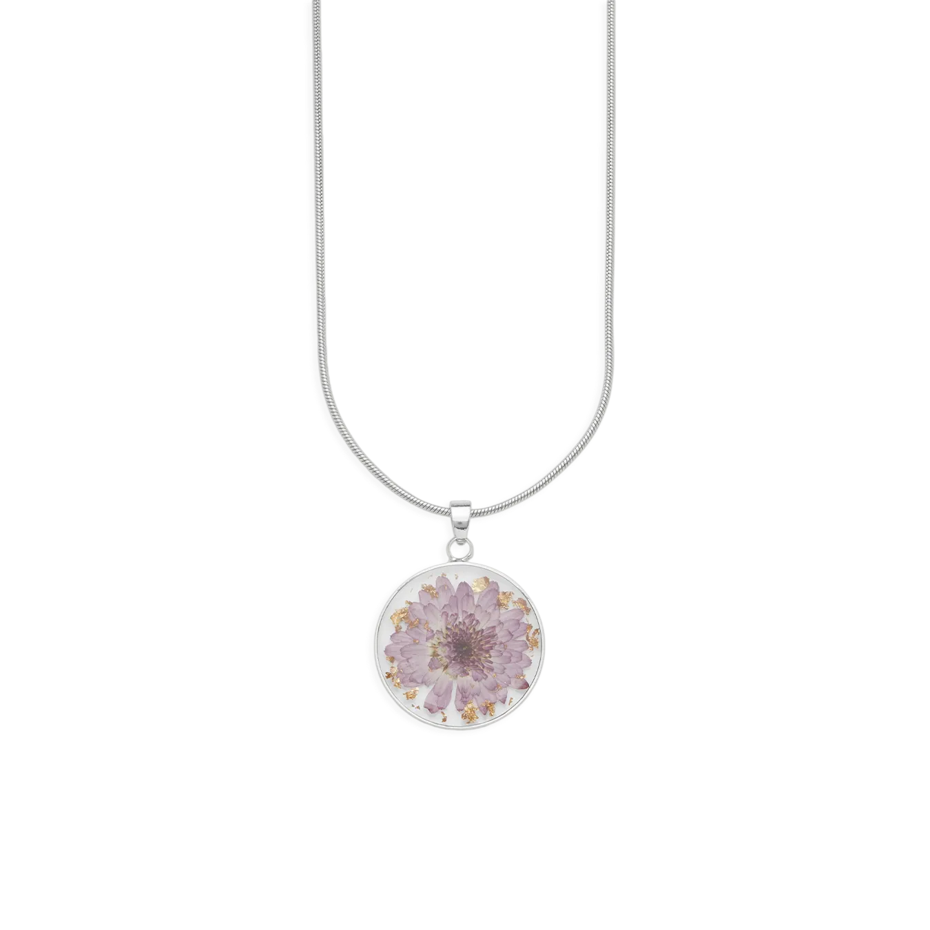 Pressed Birth Flower Necklace