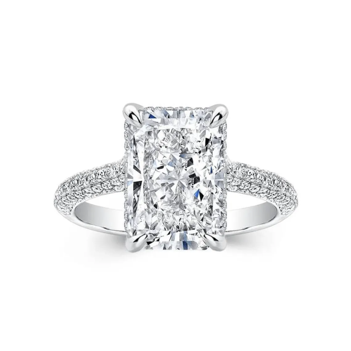 Radiant Cut Diamond Engagement Rings