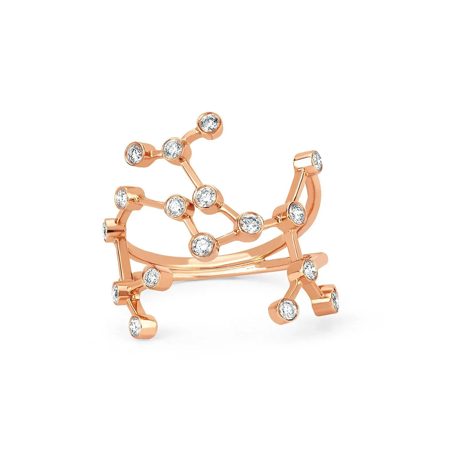 Sagittarius Diamond Constellation Ring