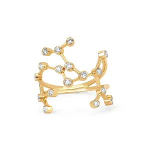 Sagittarius Diamond Constellation Ring