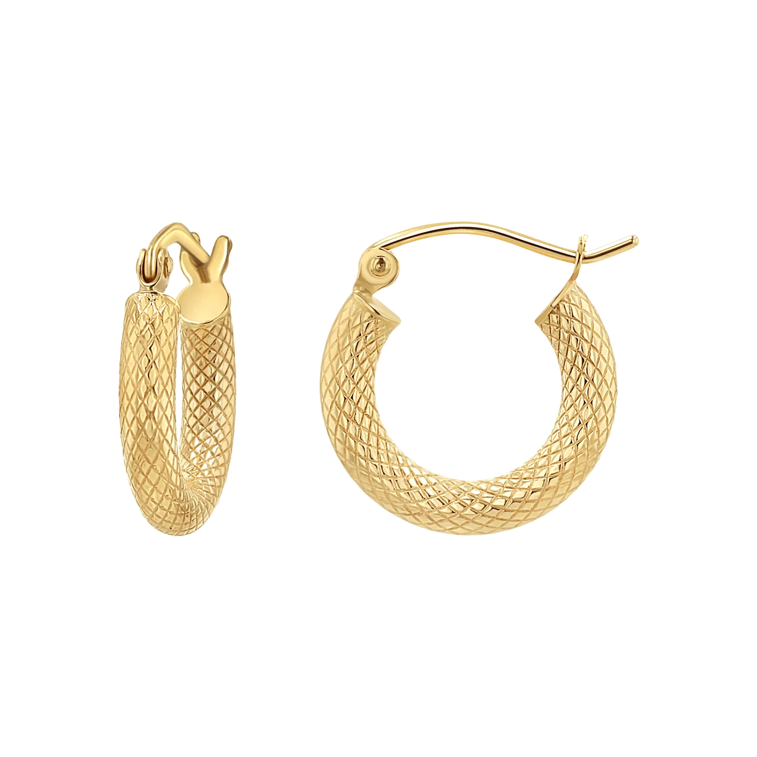 Serpentine Hoop Earrings