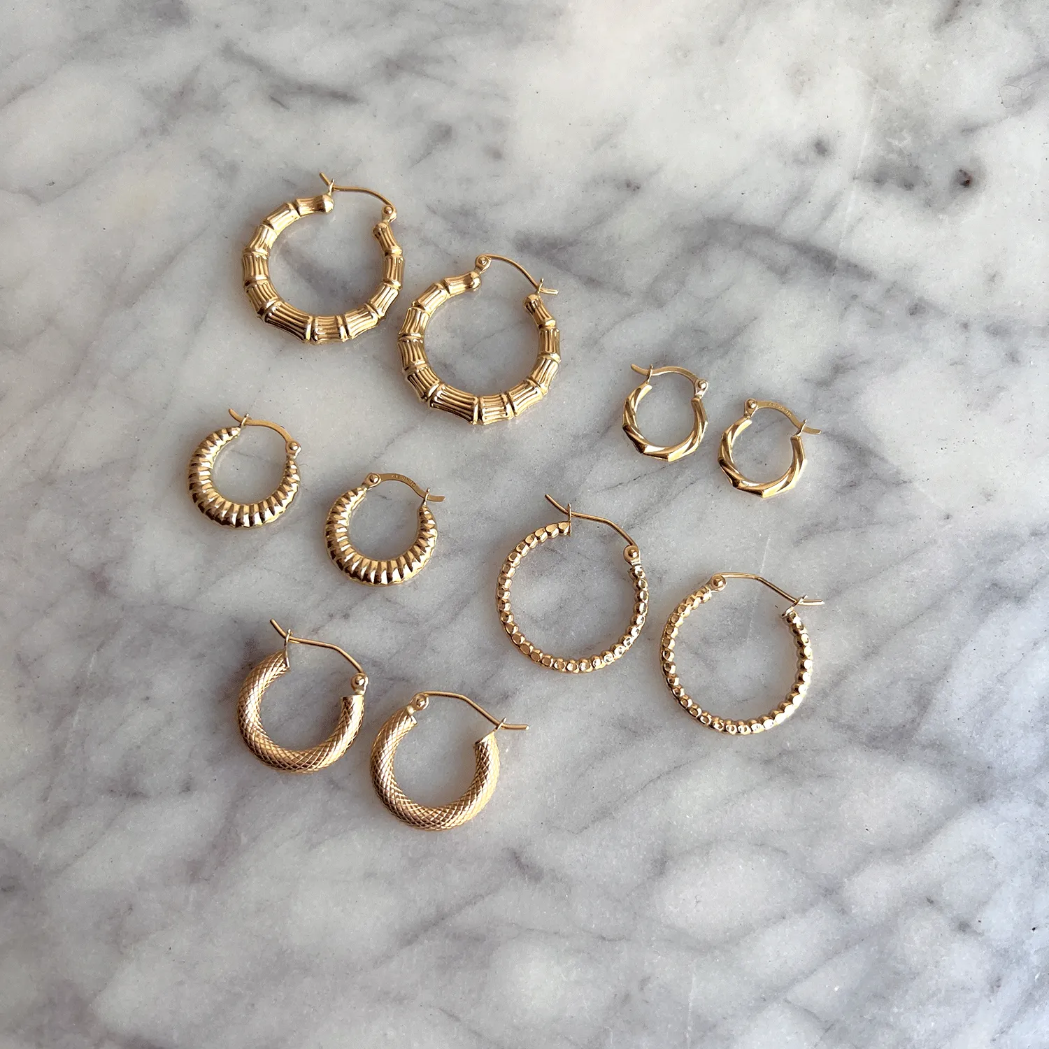 Serpentine Hoop Earrings