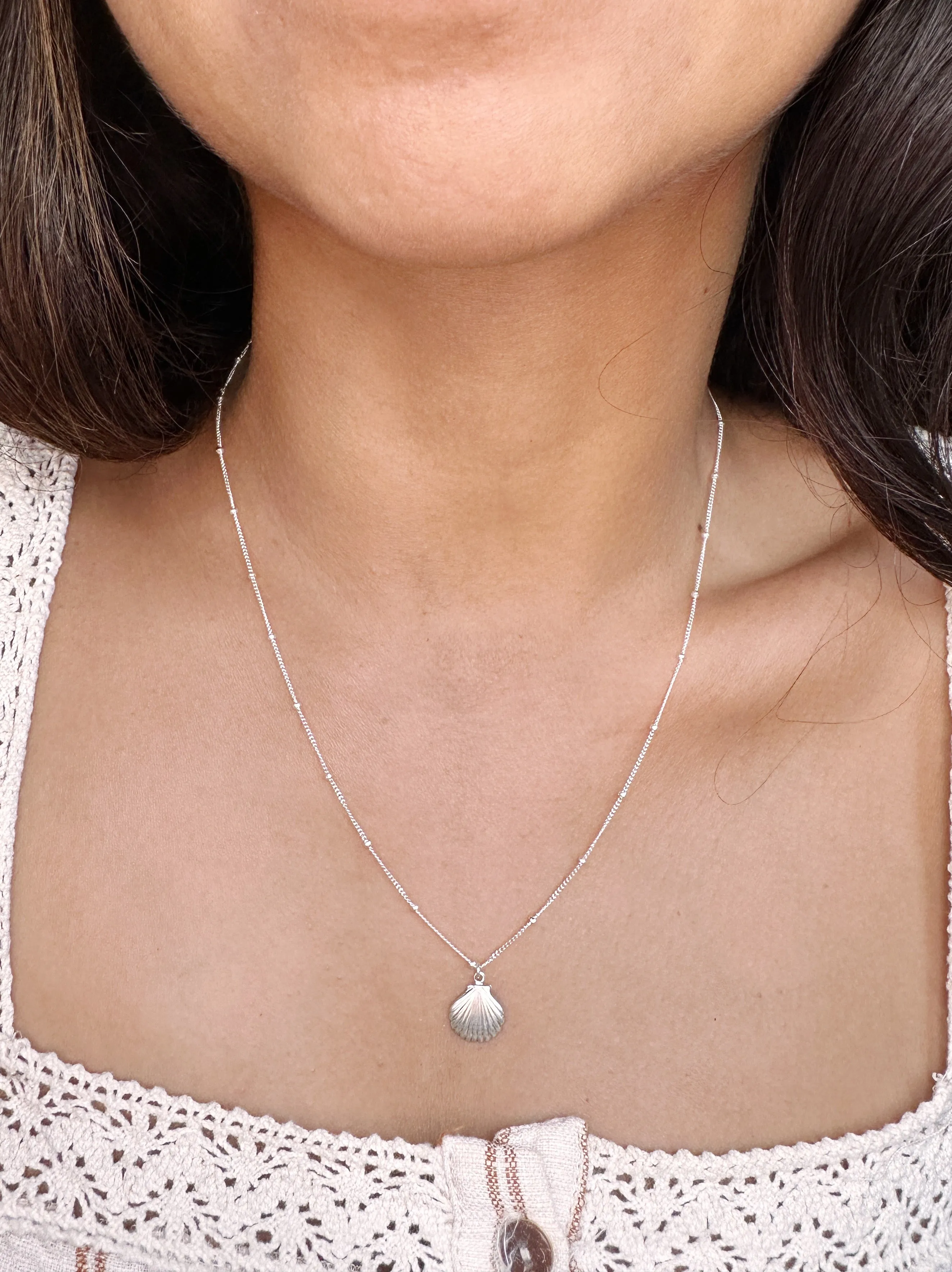 Silver Shell Necklace