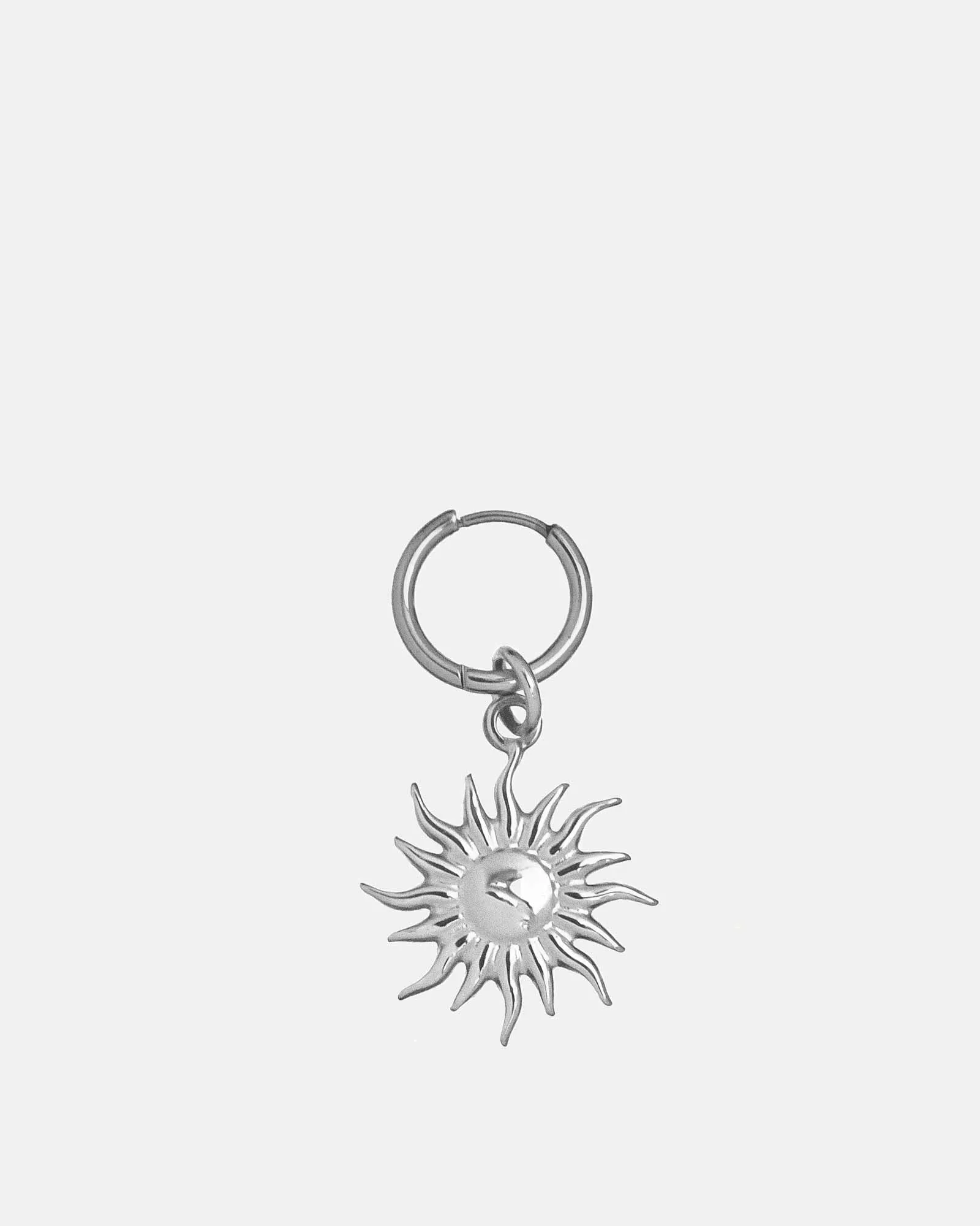 Silver Sunburst Earring