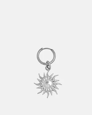 Silver Sunburst Earring