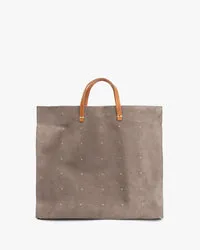 Simple Tote ~ Dark Grey w/Studs