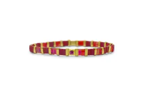 Skylar Paige - Ruby / July - So Colorful Tila Bracelet