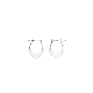 Small Silver Helios Hoops