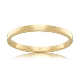 Soft Dome 2.5mm - 18ct Yellow Gold