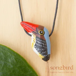 Songbird Whistle Necklaces - Banded Kingfisher