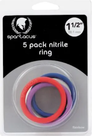 Spartacus ''Rainbow'' C/rings 5-Pk 1.5''