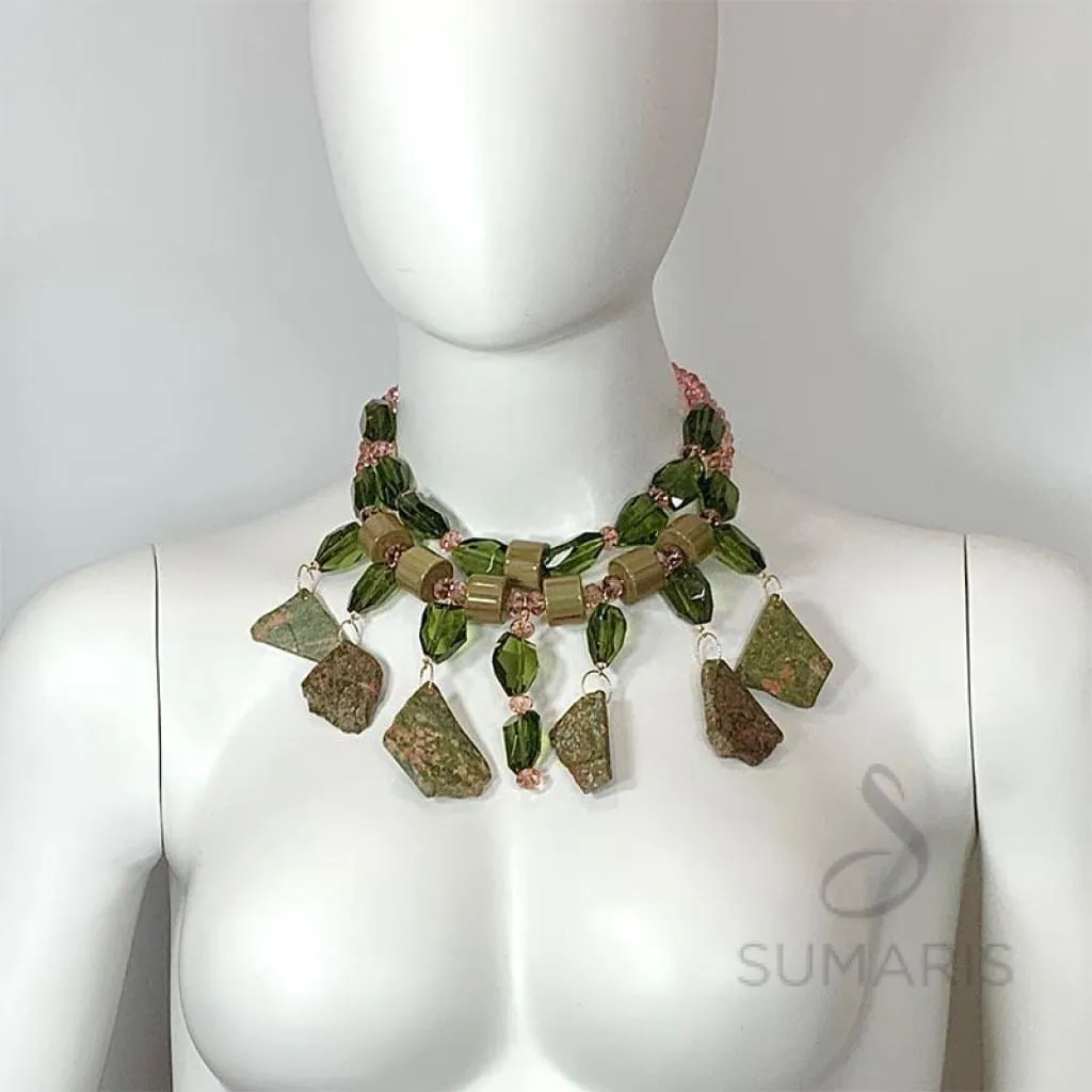 STONE COLD OOAK STATEMENT NECKLACE