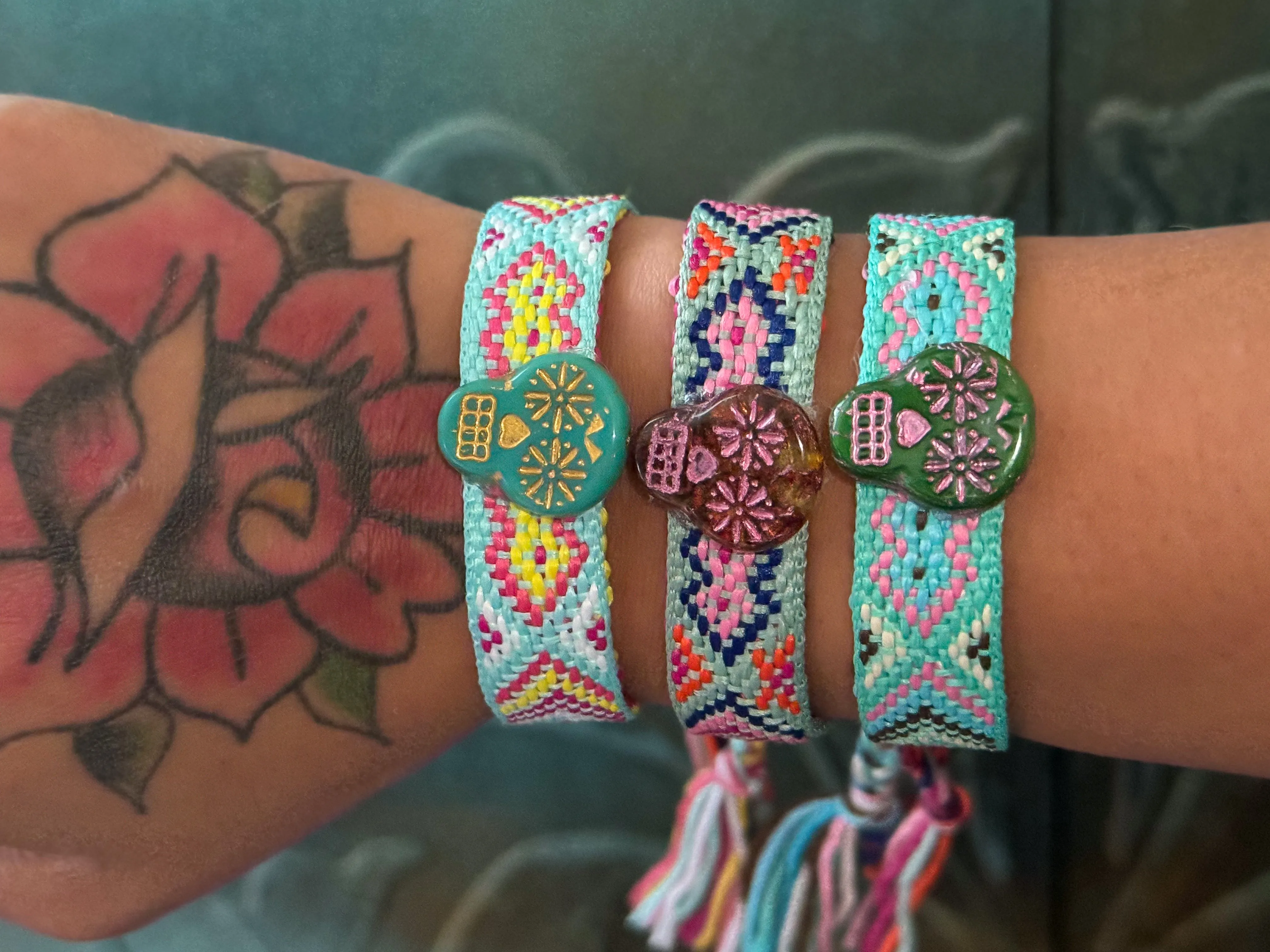 Sugar Skull Friendship Bracelets NEW