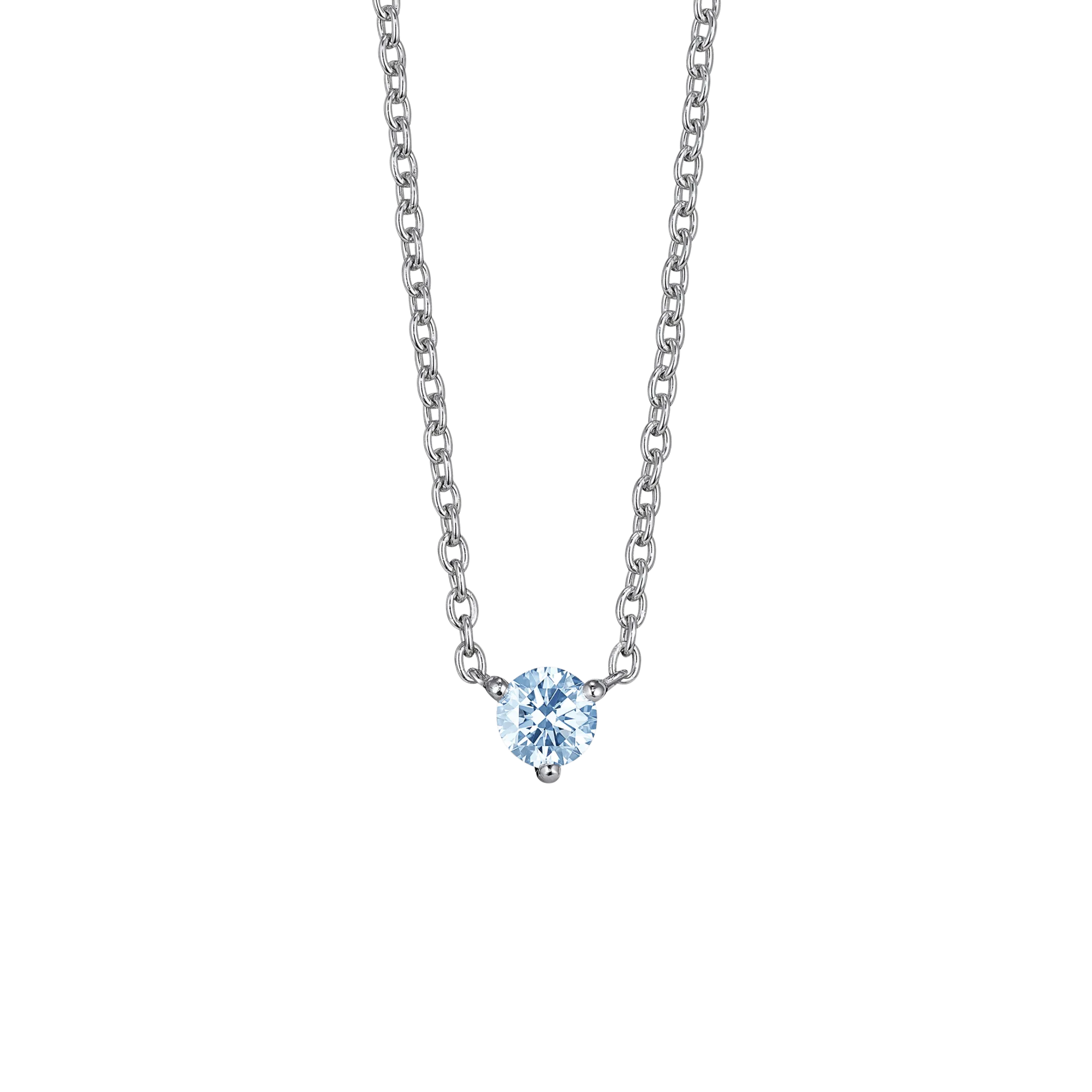 The Blue Mini Solitaire Pendant