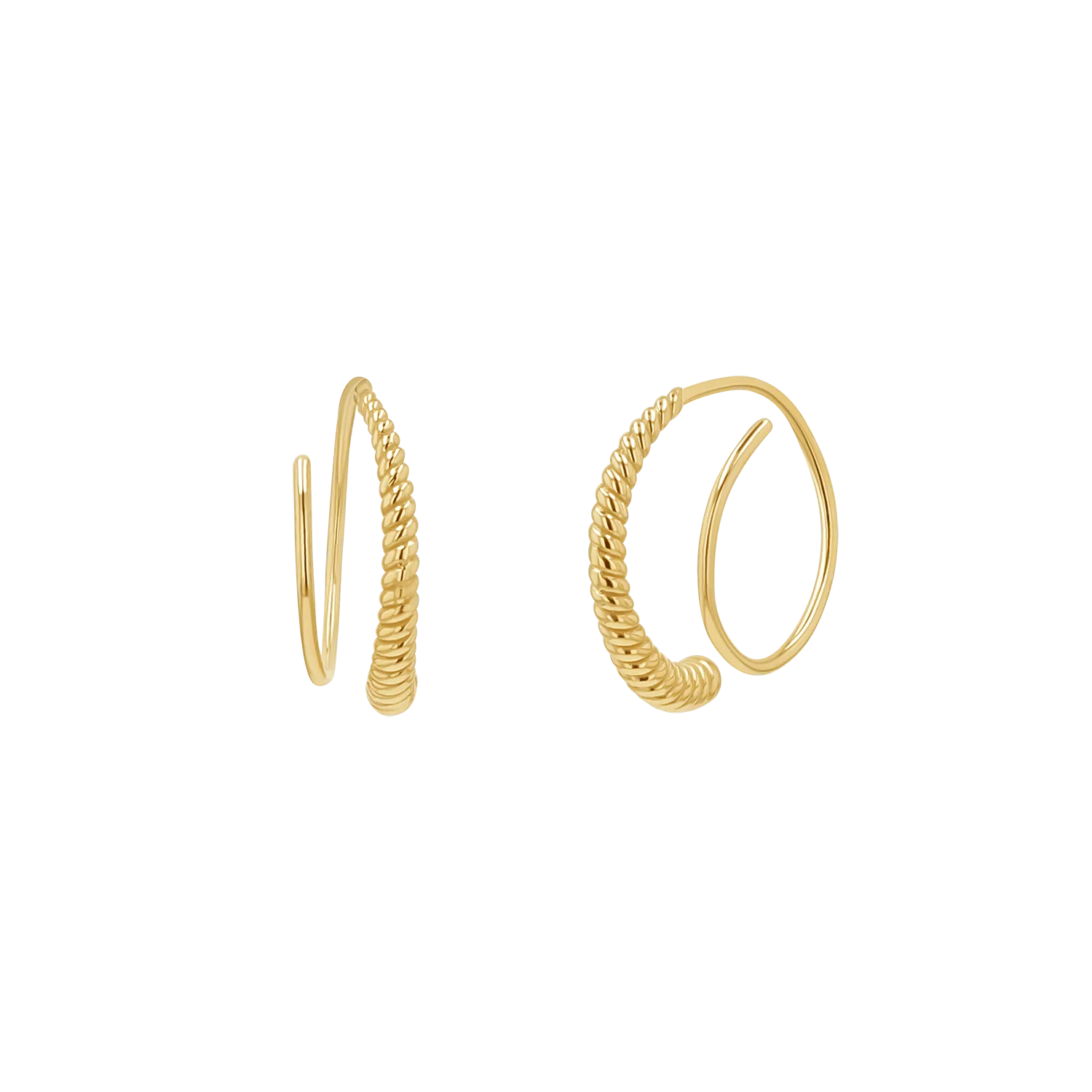 Twist Coil Hoop Earrings