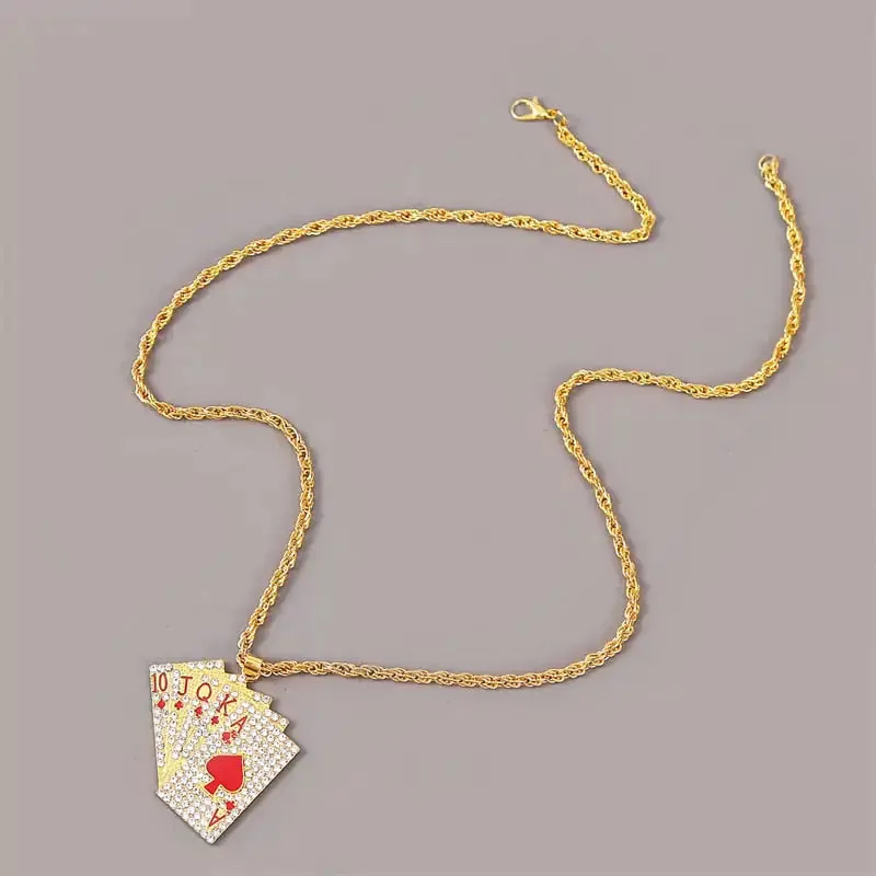 Unique Playing Cards Pendants Necklaces