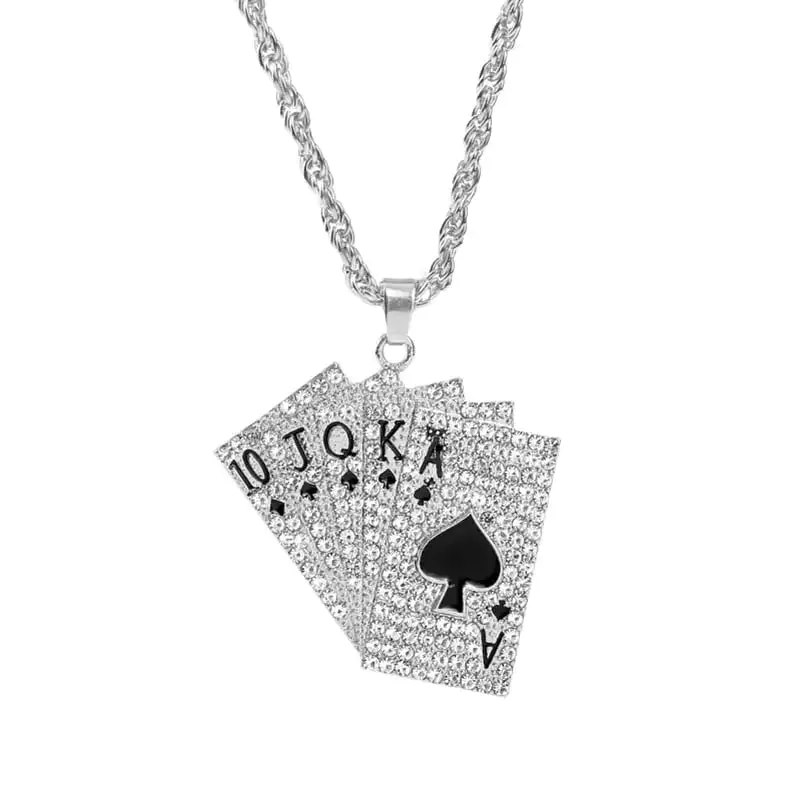 Unique Playing Cards Pendants Necklaces