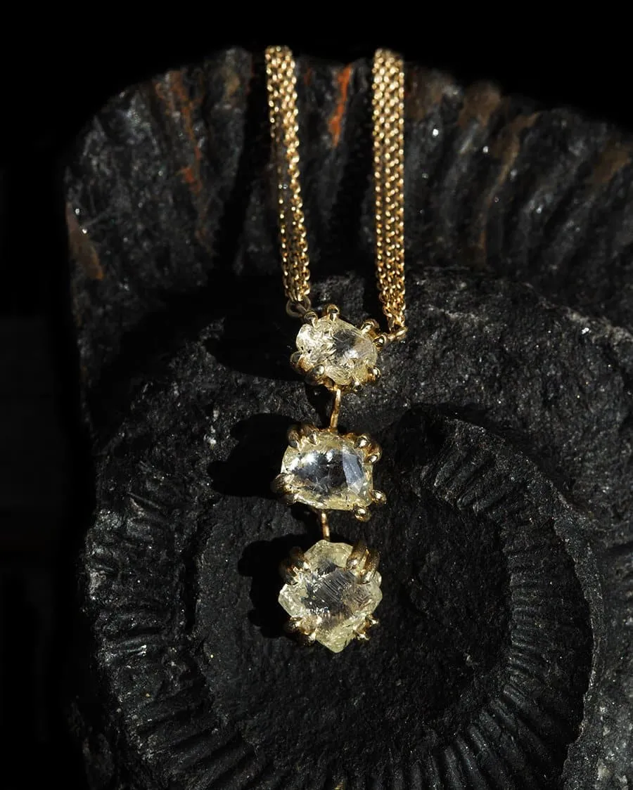 Unique Yellow Diamond Copenhagen Necklace - <strong>4.94 ct.</strong>