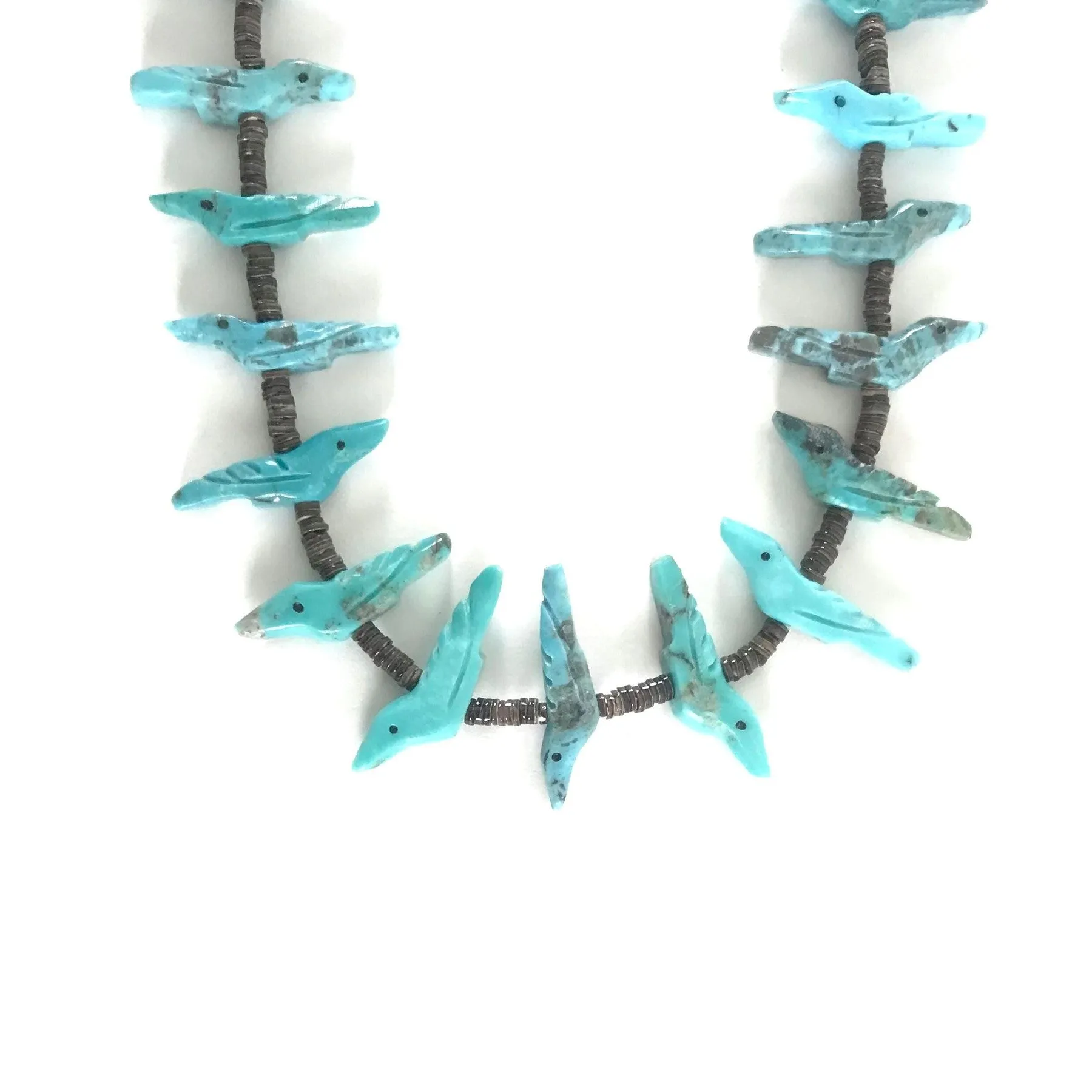 Verna Kushana Turquoise Bird Fetish Necklace