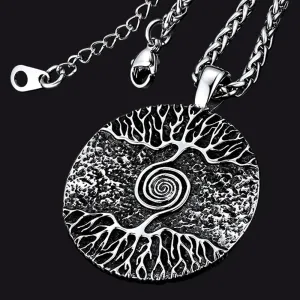 Viking Tree of Life Pendant Necklace for Men